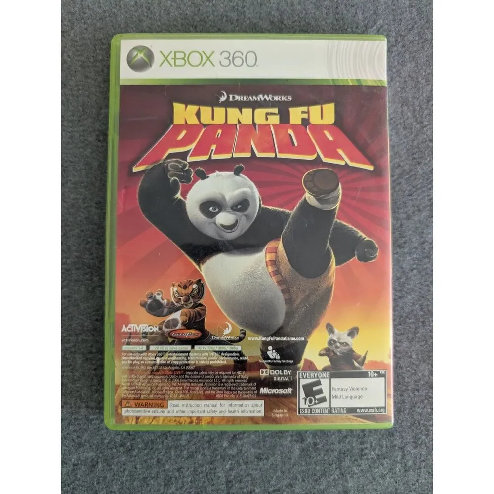 Xbox 360 Kung Fu Panda LEGO Indiana Jones Combo Pack Bundle Tested Working